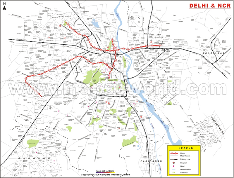 delhi road map